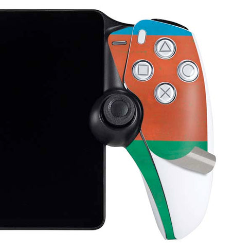 Azerbaijan Flag Distressed PlayStation Portal Remote Player Skin