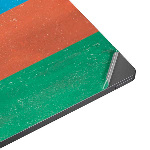 Azerbaijan Flag Distressed Surface Laptop 7 13.8in Skin