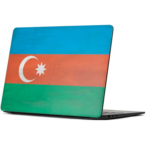 Azerbaijan Flag Distressed Surface Laptop 7 15in Skin