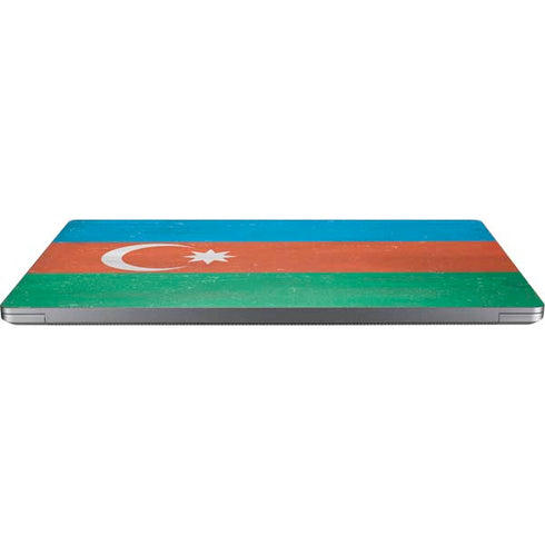 Azerbaijan Flag Distressed Laptop Skins