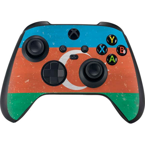 Azerbaijan Flag Distressed XBox Series X Digital Edition Bundle Skin