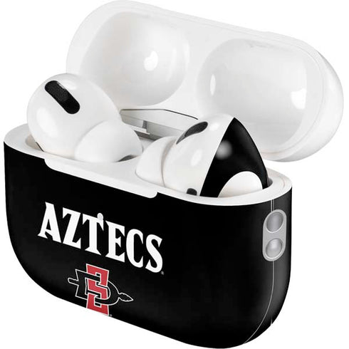 San Diego State University Aztecs Black AirPods Pro 2nd Gen Skin