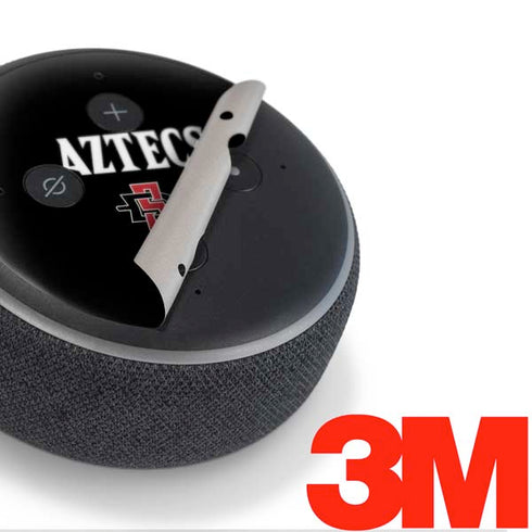 San Diego State University Aztecs Black Amazon Echo Dot Skin