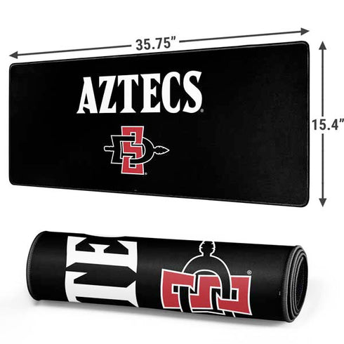 San Diego State University Aztecs Black Gaming Mouse Pad