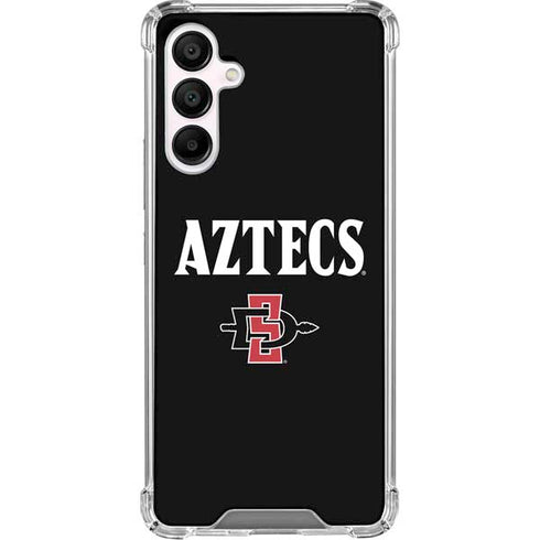 San Diego State University Aztecs Black Galaxy A16 5G Clear Case