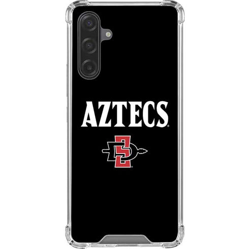 San Diego State University Aztecs Black Galaxy A17 Clear Case