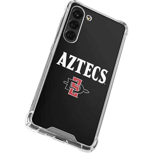 San Diego State University Aztecs Black Galaxy S24 FE Clear Case