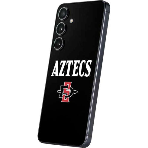 San Diego State University Aztecs Black Galaxy S25 Plus Skin