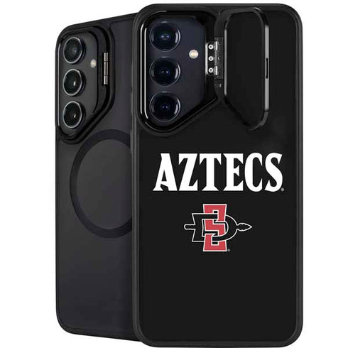 San Diego State University Aztecs Black Galaxy S25 FE Kickstand Case
