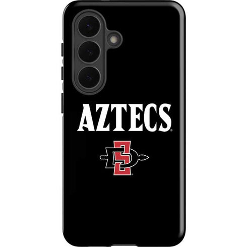 San Diego State University Aztecs Black Galaxy S26 Impact Case