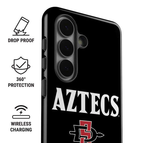 San Diego State University Aztecs Black Galaxy S26 Plus Impact Case