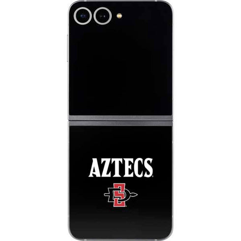 San Diego State University Aztecs Black Galaxy Z Flip6 Skin