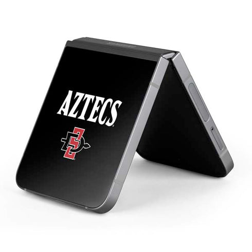 San Diego State University Aztecs Black Galaxy Z Flip6 Skin