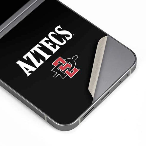 San Diego State University Aztecs Black Galaxy Z Flip6 Skin