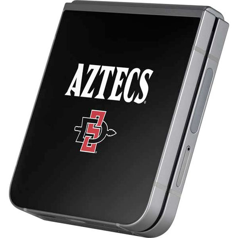 San Diego State University Aztecs Black Galaxy Z Flip6 Skin