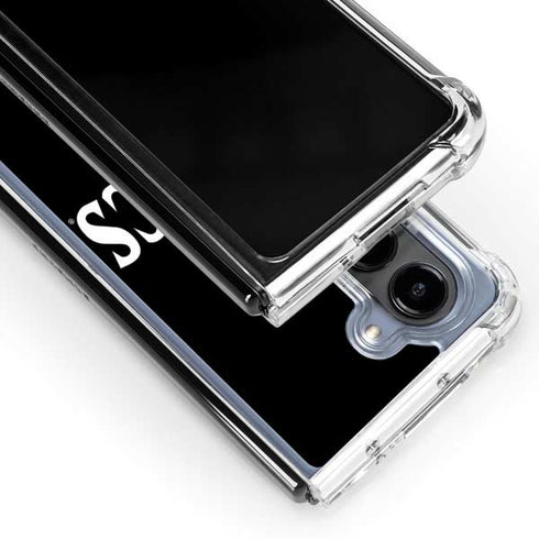 San Diego State University Aztecs Black Galaxy Z Fold5 5G Clear Case