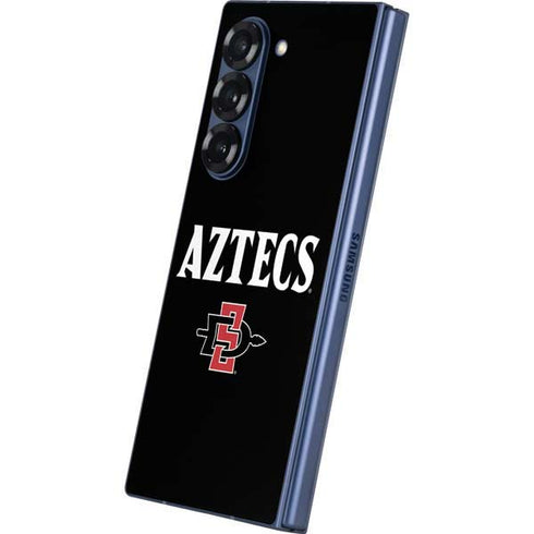 San Diego State University Aztecs Black Galaxy Z Fold6 Skin