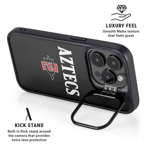 San Diego State University Aztecs Black iPhone 14 Pro Max Kickstand Case