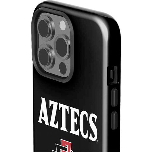 San Diego State University Aztecs Black iPhone 15 Pro Impact Case