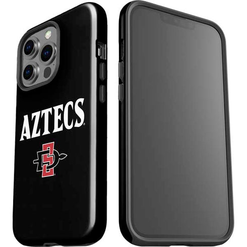 San Diego State University Aztecs Black iPhone 15 Pro Impact Case
