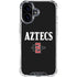 San Diego State University Aztecs Black iPhone 16 Clear Case