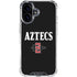 San Diego State University Aztecs Black iPhone 16 Plus Clear Case