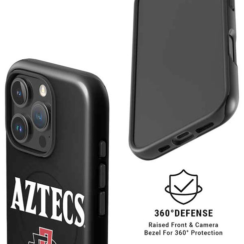 San Diego State University Aztecs Black iPhone 16 Pro Magsafe Impact Case