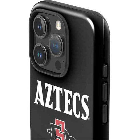 San Diego State University Aztecs Black iPhone 16 Pro Max Impact Case