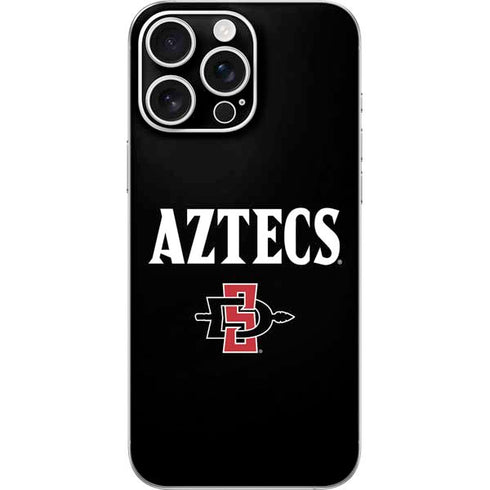 San Diego State University Aztecs Black iPhone 16 Pro Max Skin