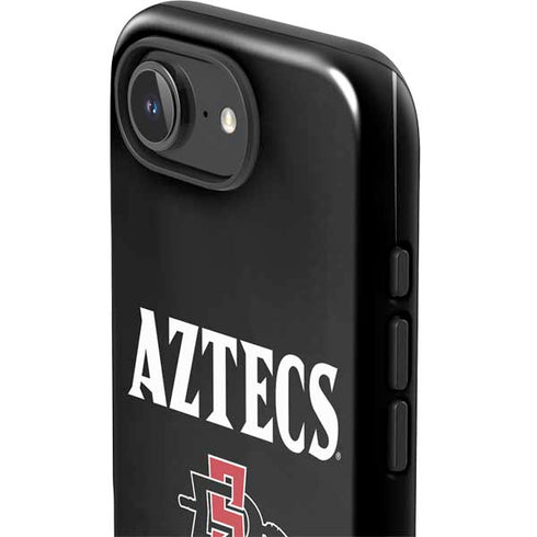 San Diego State University Aztecs Black iPhone 16e Impact Case