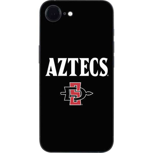 San Diego State University Aztecs Black iPhone 16e Skin