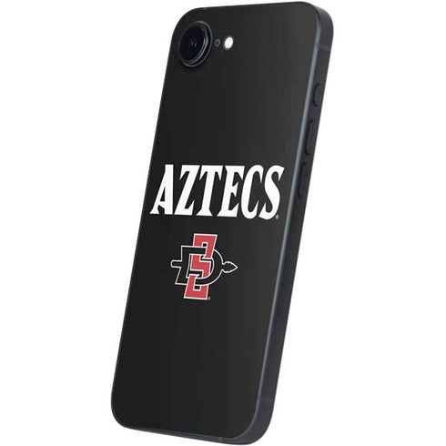 San Diego State University Aztecs Black iPhone 16e Skin