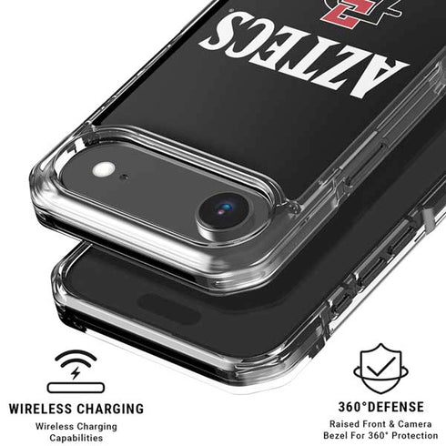 San Diego State University Aztecs Black iPhone 17 Air Clear Case