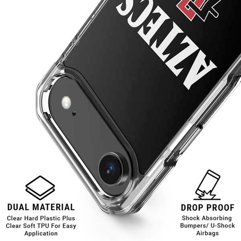 San Diego State University Aztecs Black iPhone 17 Air Clear Case