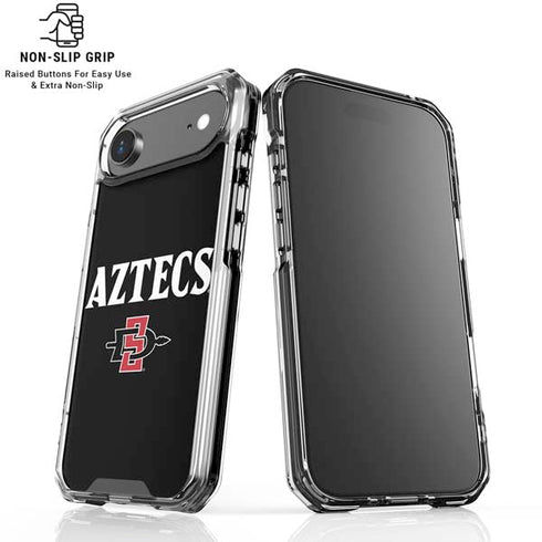 San Diego State University Aztecs Black iPhone 17 Air Clear Case