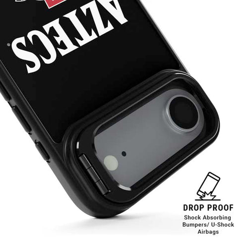 San Diego State University Aztecs Black iPhone 17 Air Kickstand Case