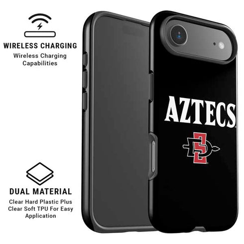 San Diego State University Aztecs Black iPhone 17 Air Magsafe Impact Case