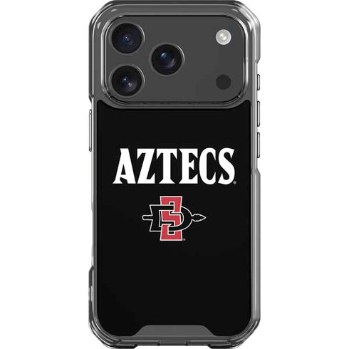 San Diego State University Aztecs Black iPhone 17 Pro Clear Case