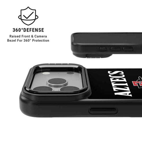San Diego State University Aztecs Black iPhone 17 Pro Kickstand Case