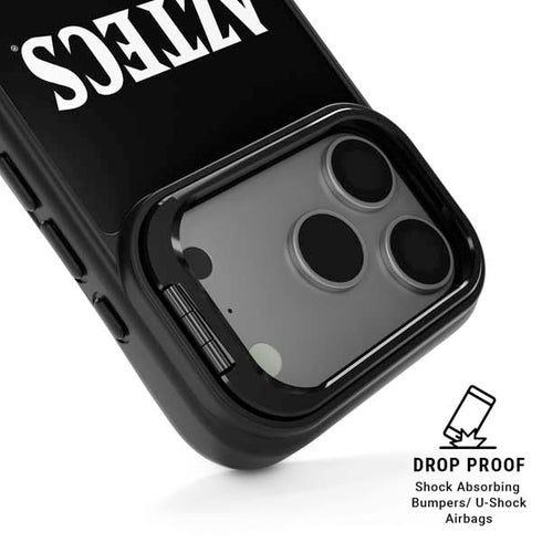 San Diego State University Aztecs Black iPhone 17 Pro Kickstand Case