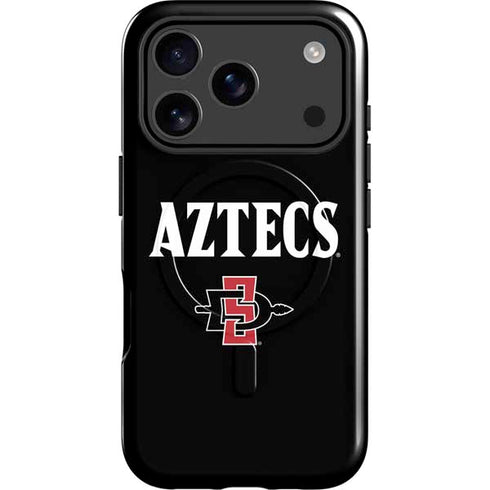 San Diego State University Aztecs Black iPhone 17 Pro Magsafe Impact Case