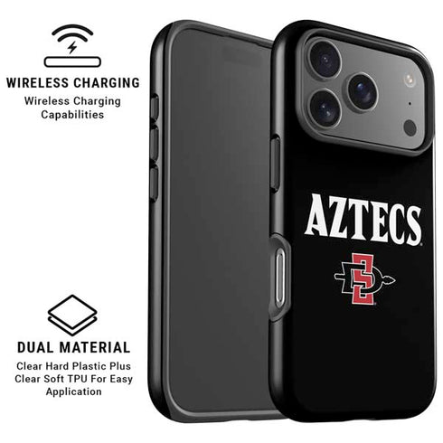 San Diego State University Aztecs Black iPhone 17 Pro Magsafe Impact Case