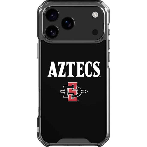 San Diego State University Aztecs Black iPhone 17 Pro Max Clear Case