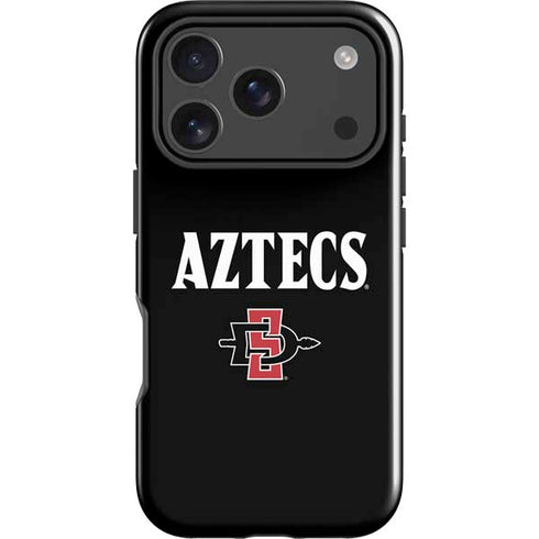 San Diego State University Aztecs Black iPhone 17 Pro Max Impact Case