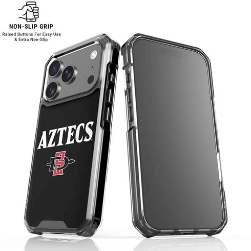 San Diego State University Aztecs Black iPhone 18 Pro Clear Case