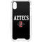 San Diego State University Aztecs Black iPhone XS Clear Case