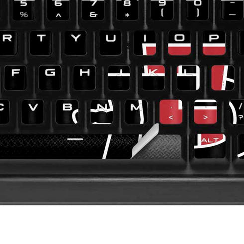 San Diego State University Aztecs Black K95 RGB PLATINUM Mechanical Gaming Keyboard Skin