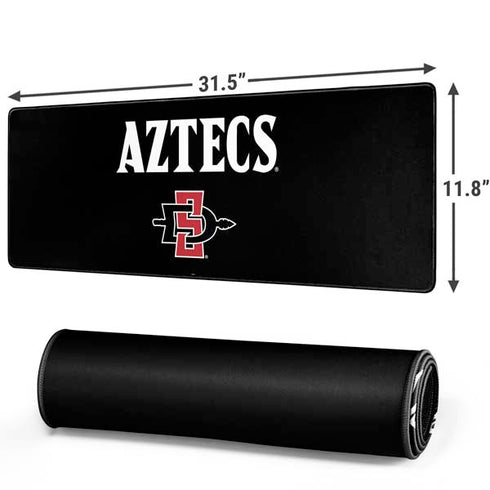 San Diego State University Aztecs Black Gaming Mouse Pad