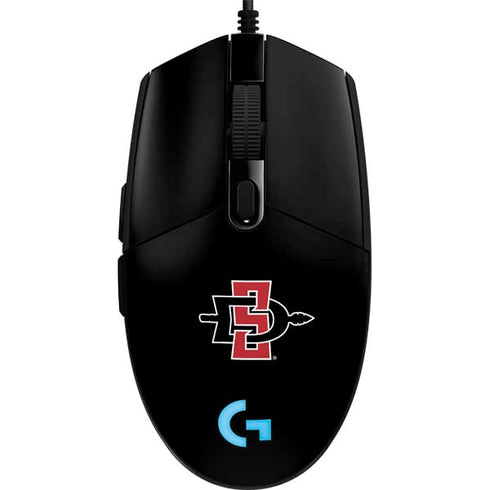 San Diego State University Aztecs Logo G203 Prodigy RGB Wired Gaming Mouse Skin