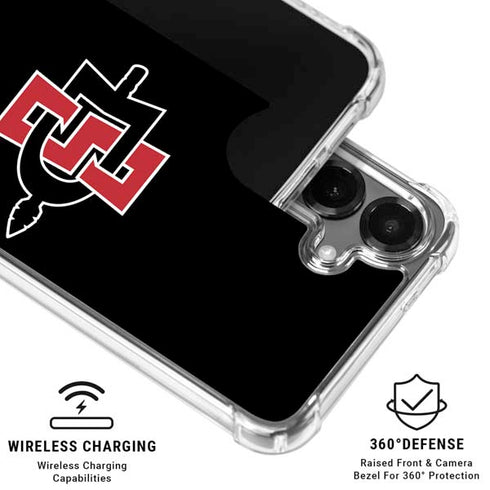 San Diego State University Aztecs Logo Galaxy S26 Plus Clear Case